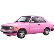 Pink car sticker