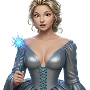 enchanted girl with wand sticker