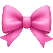 Glass pink bow sticker