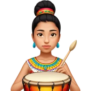 Festive Drummer sticker