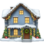 Christmas house sticker