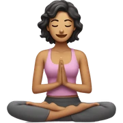 Chica morena haciendo yoga  sticker