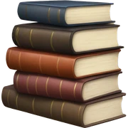 Stack of books sticker