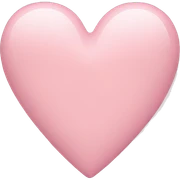 pastel pink heart sticker