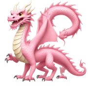 Light Pink Chinese Dragon sticker