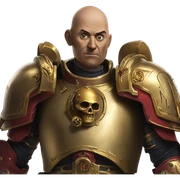 Adeptus Custodes from Warhammer 40k Shrugging sticker