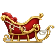 Santa's-sleigh sticker