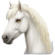 Winged albino horse sticker