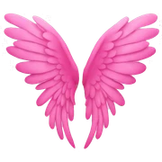 Pink wings  sticker
