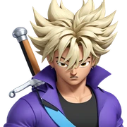 serious trunks with sword sticker