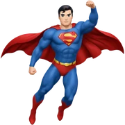 Superman fly sticker