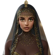 dark beauty in veil sticker