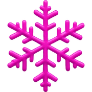 pink snowflake  sticker