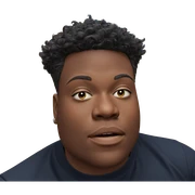 dark-skinned male portrait close-up sticker