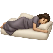 Brunette girl sleeping sticker