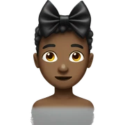 black bow on boy sticker