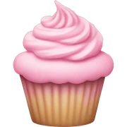 pastel pink cupcake sticker