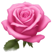 Pink rose sticker