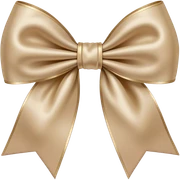 Beige bow sticker