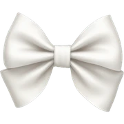 white bow sticker