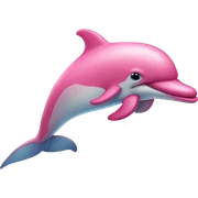 Pink dolphin  sticker