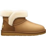 Ugg pantoufle beige marron sticker