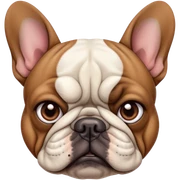 Really Mean french bull dog sticker