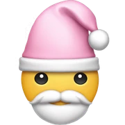 light pink santa hat sticker