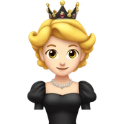 Princess peach wearing black  sticker