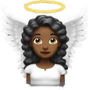 Black Christmas angels  sticker