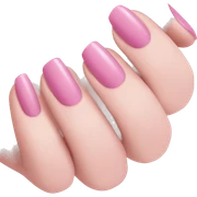 pink nails sticker