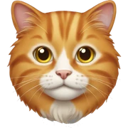 Ginger cat sticker
