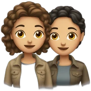 lesbian couple russian and latina sticker