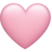 Light pink heart sticker