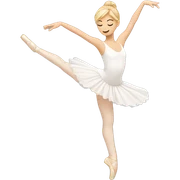 A white ballerina with blonde hair on point doing an arabesque  sticker