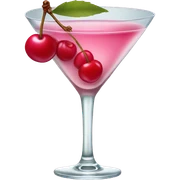 Pink cherry martini  sticker