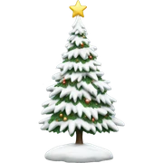 White Christmas tree sticker
