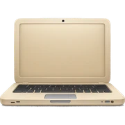 beige laptop sticker