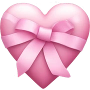 white heart with pink ribbon  sticker