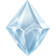 White crystal sticker