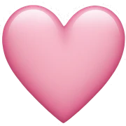 Pink heart sticker