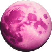 pink moon sticker