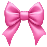 pink bow sticker