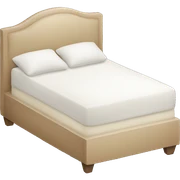 Beige and white bed sticker
