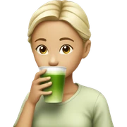 Girl, Drinking, Matcha sticker