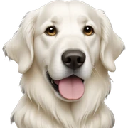 White Golden Retriever sticker