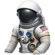 Astronaut sticker