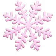 pastel pink snowflake  sticker