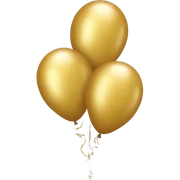 gold balloons sticker