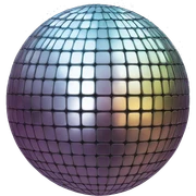Disco ball sticker